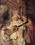 WATTEAU, Antoine Gilles and his Family china oil painting reproduction